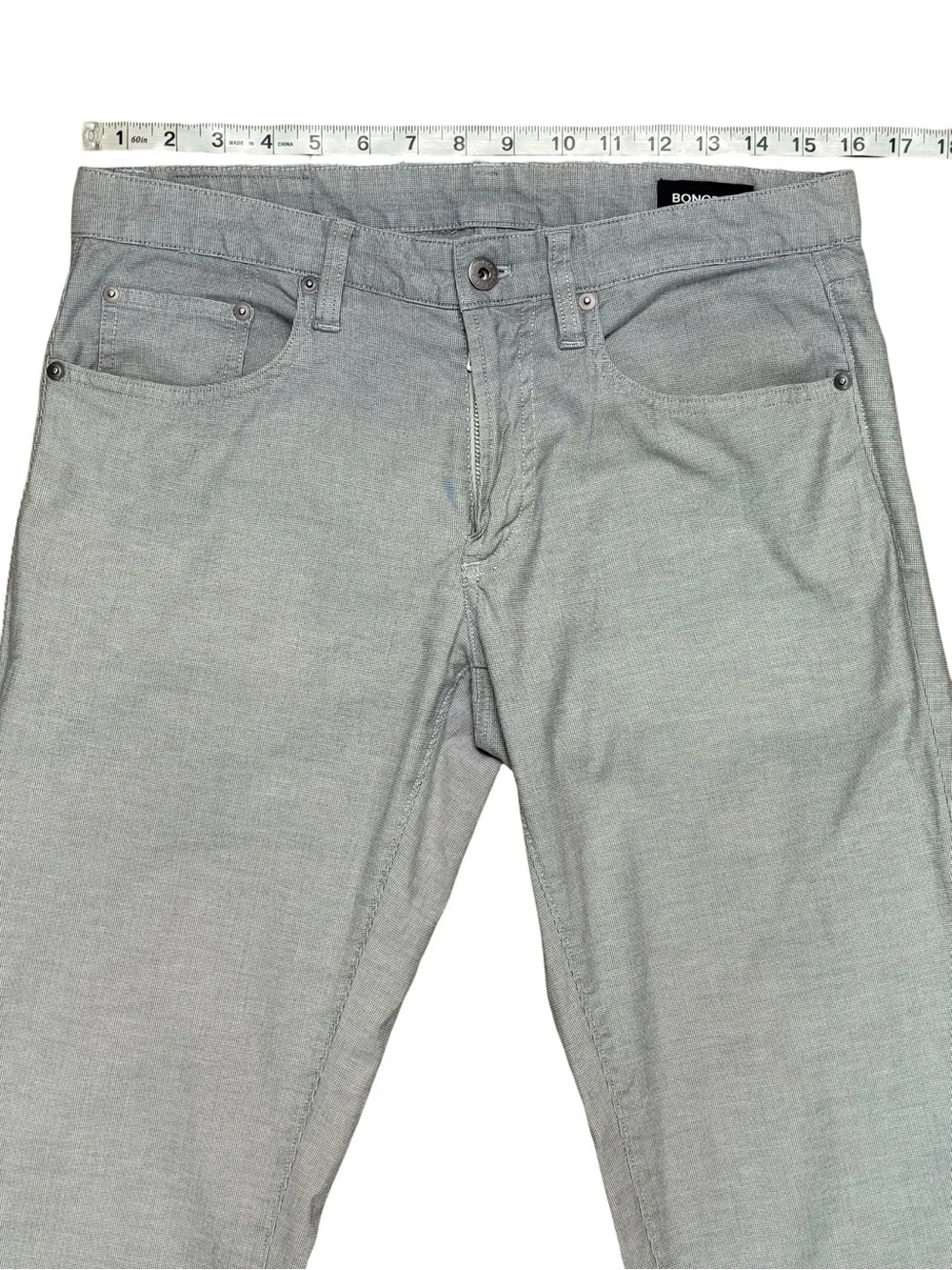 Bonobos 30x32 Gray Stretch 5-Pocket Slim Straight Pants Men’s Casual